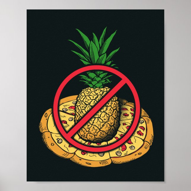 Affiche Pas d'ananas sur ma pizza (Devant)
