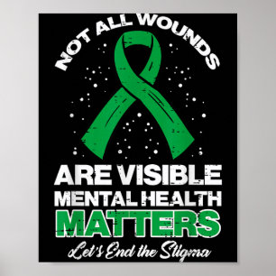 Affiche Pas de blessures visibles Hommes Femmes sensibilis