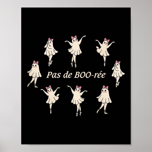 Affiche Pas De Boo-rée Funny Ballet Éffrayant Fantômes Dan (Devant)