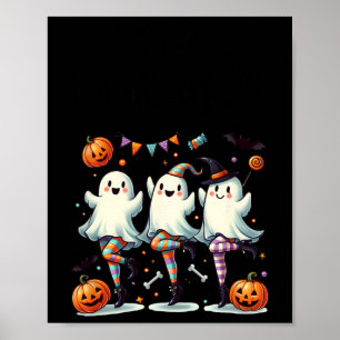 Affiche Pas De Boo-rée Funny Ballet Ghosts Danse Halloween