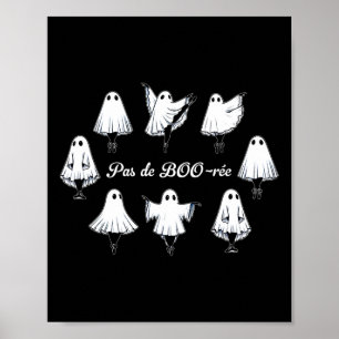 Affiche Pas De Boo-rée Funny Ballet Ghosts Danse Halloween