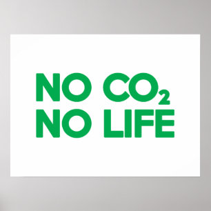 AFFICHE PAS DE CO2 PAS DE VIE