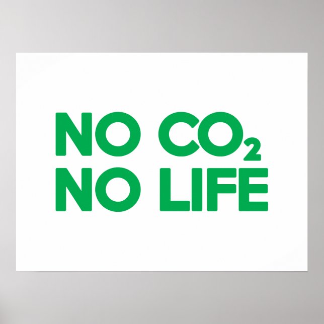 AFFICHE PAS DE CO2 PAS DE VIE (Devant)
