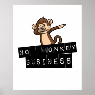 Affiche Pas de commerce de singes