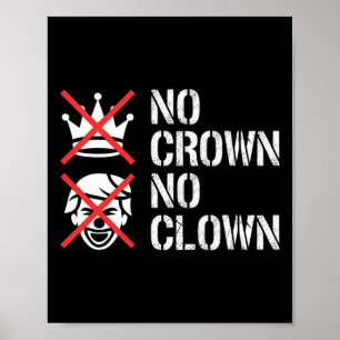 Affiche Pas de couronne, pas de clown Résister au manifest