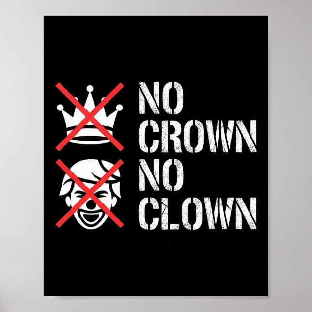Affiche Pas de couronne, pas de clown Résister au projet d (Devant)