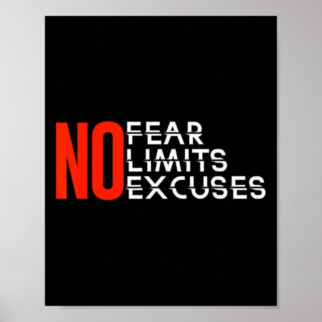 Affiche Pas de crainte Pas de limites Pas d'explications _ (Devant)