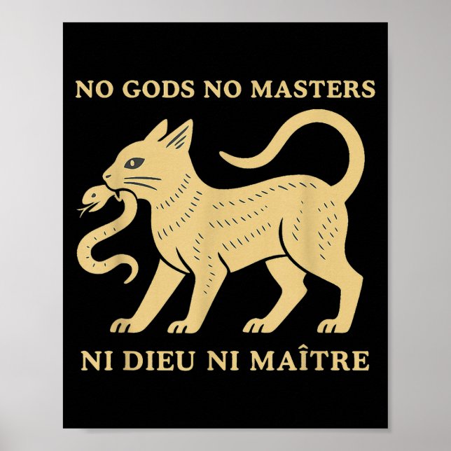 Affiche Pas de dieux pas de maîtres  (Devant)