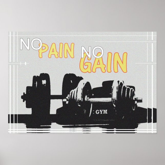 Affiche Pas de douleur ni gain (Devant)