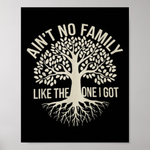 Affiche Pas De Famille Comme Celle Que J'Ai Obtenu Drôle F