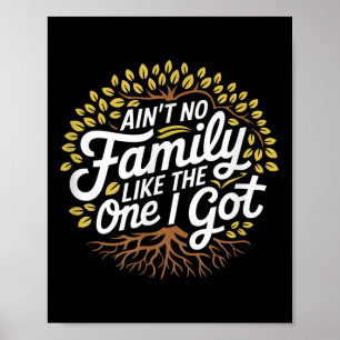 Affiche Pas De Famille Comme Celle Que J'Ai Obtenu Drôle F