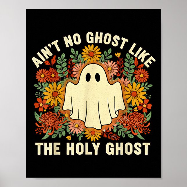 Affiche Pas de fantôme comme le Saint-Esprit Halloween chr (Devant)