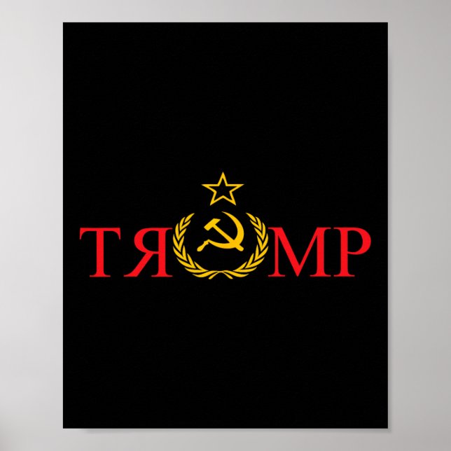 Affiche Pas de fausses nouvelles Trump Russie 1 (Devant)