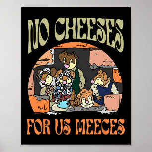 Affiche Pas De Fromages Rétro Pour Nous Repas De Fêtes Rep