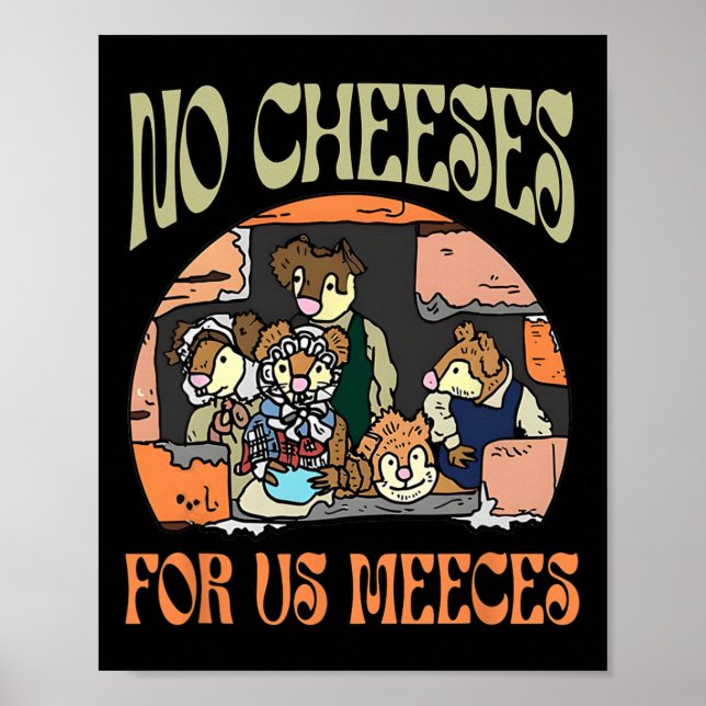 Affiche Pas De Fromages Rétro Pour Nous Repas De Fêtes Rep (Devant)