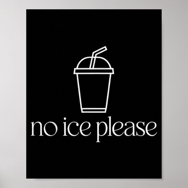 Affiche Pas de glace s'il vous plaît  (Devant)