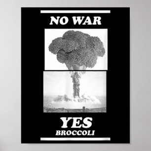 Affiche Pas de guerre Oui Broccoli