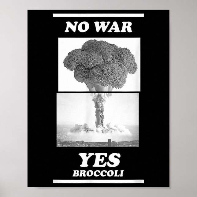 Affiche Pas de guerre Oui Broccoli (Devant)