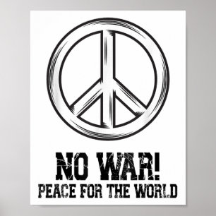 Affiche Pas de guerre, Paix, Antiguerre, Pas de guerre