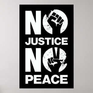 Affiche Pas de justice, pas de paix