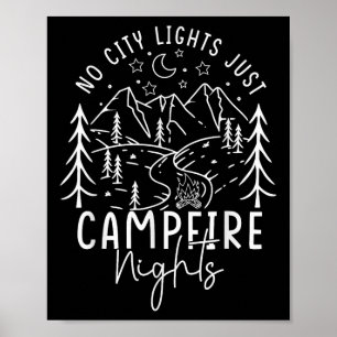 Affiche Pas de lumières de la ville juste des nuits de feu