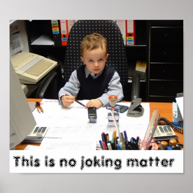 Affiche Pas de plaisanterie (Devant)