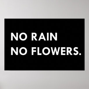 Affiche Pas de pluie ni de fleurs