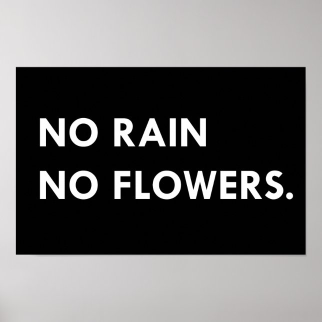Affiche Pas de pluie ni de fleurs (Devant)