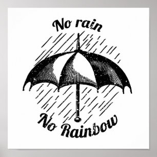 Affiche Pas de pluie pas d'arc-en-ciel