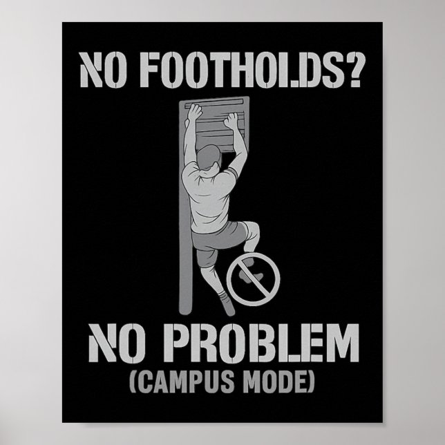Affiche Pas de prises, pas de problème Mode campus Concept (Devant)