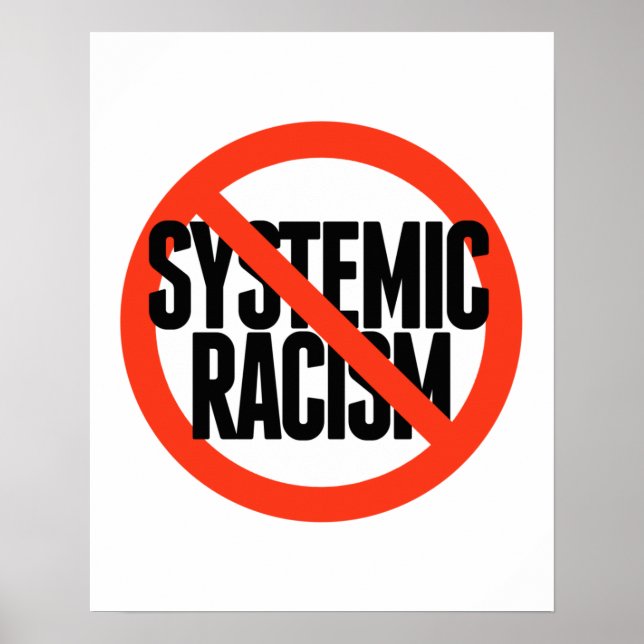 Affiche Pas de racisme systémique (Devant)