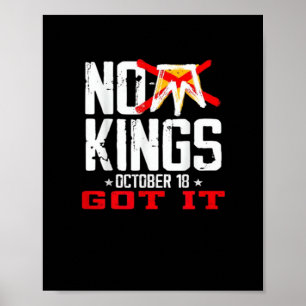 Affiche Pas de rois C'est un design minimaliste classique