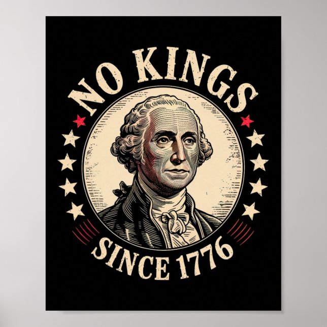Affiche Pas De Rois En Amérique 1776 (Devant)