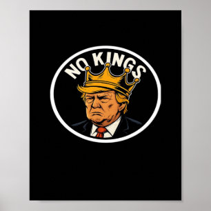 Affiche Pas de rois en Amérique Anti Donald Pas de rois Jo