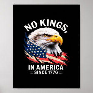 Affiche Pas de rois en Amérique Classique Graphisme Rétro