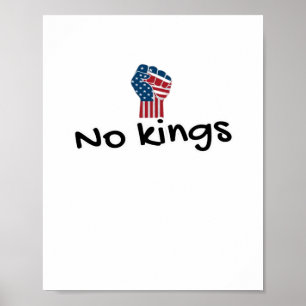 Affiche Pas de rois en Amérique Classique Minimal Propre