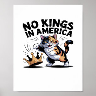 Affiche Pas de rois en Amérique Classique Simple Propre