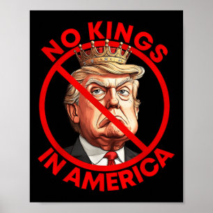 Affiche Pas de rois en Amérique contre Trump