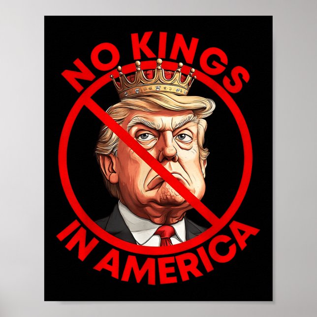 Affiche Pas de rois en Amérique contre Trump (Devant)
