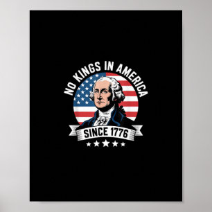 Affiche Pas de rois en Amérique depuis 1776, ambiance libe