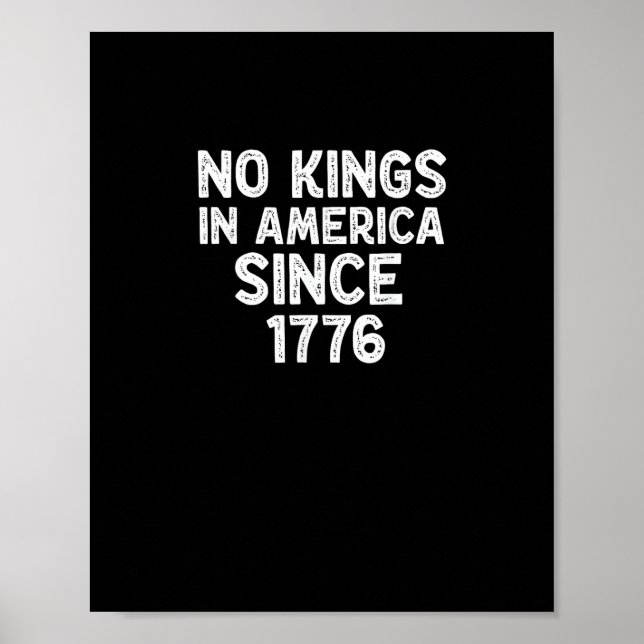 Affiche Pas de rois en Amérique depuis 1776 Démocrates Pat (Devant)