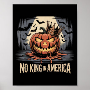 Affiche Pas de rois en Amérique depuis 1776 Drapeau Usa en