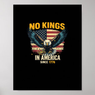 Affiche Pas de rois en Amérique depuis 1776 Graphique vint