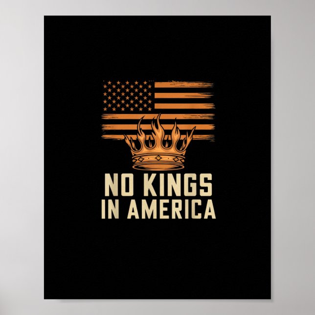 Affiche Pas de rois en Amérique États-Unis Indépendance Cr (Devant)