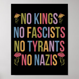 Affiche Pas De Rois En Amérique Pas De Fascistes Nous Peup