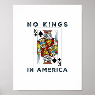 Affiche Pas de rois en Amérique, style créatif We The Peop