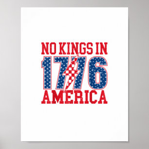 Affiche Pas de rois en Amérique We The People Vintage