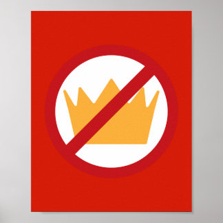 Affiche PAS DE ROIS ! Red