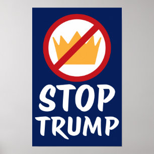 Affiche PAS DE ROIS STOP TRUMP Anti-Trump   RYBl   Manifes