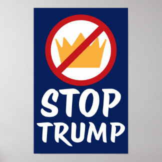Affiche PAS DE ROIS STOP TRUMP Anti-Trump | RYBl | Manifes